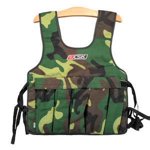 CSK Sport Mens Camo Vest Green Brown Size Small Pockets Hunting